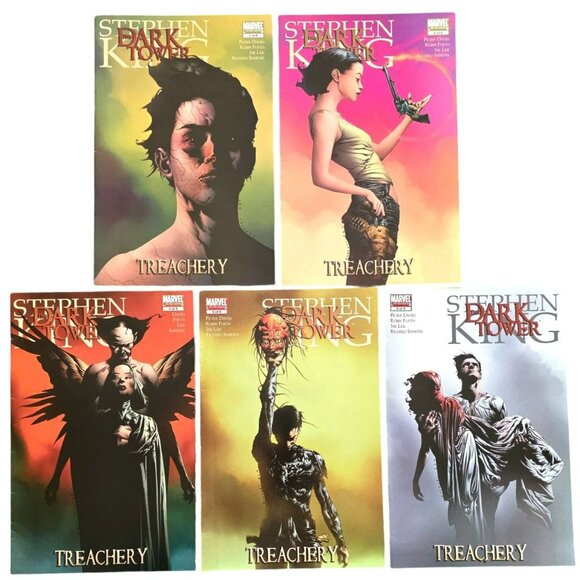 Stephen King Dark Tower Treachery Comic Book Lot 1 2 3 4 6 Dark Fantasy Horror - Picture 1 of 8